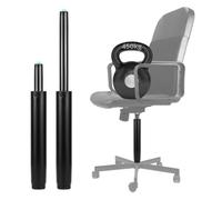 QWORK Extra Long Gas Lift Cylinder Replacement for Drafting Chairs & Bar Stools, 7.6'' Stroke, 1000 lbs Capacity, Class 4 (Black)