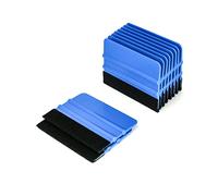 QWORK Felt Squeegee, 10 Pcs 4in Vinyl Felt Edge Squeegee Graphic Decal Wrapping Car Film Wrap Scrape Wallpaper Installing Decal Applicator Window Tint Tool