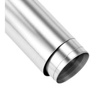 QWORK® Glossy Chrome Mirror Craft Adhesive Vinyl Roll 12" x 60" (30.5x155cm) for Decoration - Silver