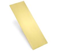 QWORK® H62 Brass Sheet Metal Sheet 0.5mm, 300 x 100mm, Corrosion Resistant Thickness (0.02" Thick, 4" x 12")