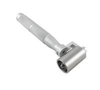 QWORK Hand Pressure Roller, Stainless Flat Sewing Roller for Wallpaper Edge Joint (40mm)