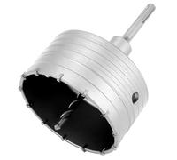 QWORK® Hole Saw, Concrete Wall Drill Bit, 110mm Core Bit with Round-handle Rod, for Concrete, Masonry, Cement, Brick Wall
