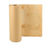 QWORK® Honeycomb Packing Paper 30cm x 50m 80g/m², Honeycomb Packaging Wrap Bubble Wrap Alternative for Shipping Breakables and Moving House (12in x 164ft)