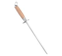 QWORK® Honing Rod, 15 Inch Honing Steel Rod with Handle, Sharpening Steel, for Kitchen Cutlery