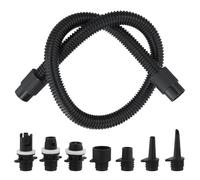 QWORK® Inflatable Pump Adaptors Kit, SUP Pump Adapter, Paddle Board Pump Adaptor Accessories with 7 Nozzles & Air Hose, for Inflatable Stand Up Paddle Board, Boat,Tent, Pool