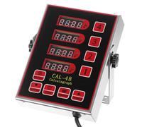 QWORK Kitchen Timer for Cooking, 4 Channel Stainless Steel Commercial Culinary Timer with Ultra-Loud Alarm