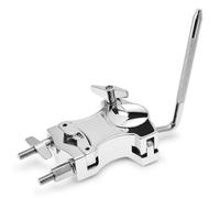 QWORK L-Rod Cowbell Clamp for Drum Set, Zinc Alloy Percussion Mounting Bracket, 360° Adjustable Tom Mounts Holder for Cowbells, Tambourines, Jam Blocks, Mini Timbales, Electronic Pads