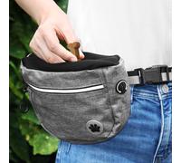 QWORK® Large Capacity Dog Walking Bag Dog Treat Pouch with Accessible Arc-Shape Closure and Removable Inner Pocket, 3 Ways to Wear