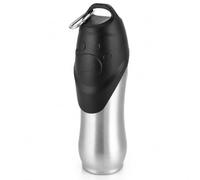 QWORK Large Dog Water Bottle, 750ml, Stainless Steel, Portable, Leak-proof, Insulated, Easy to Clean, for Walking, Hiking, Outdoor Activities