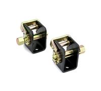 QWORK Lashing Winch, 2 Pack (1 Left, 1 Right) Lashing Truck Tie Down Winch, for 2" Webbing, Steel Bolt On Weld On Track Tie Down Tow Dolly Strap Truck Flat