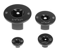 QWORK Low Profile Impact Socket Adapter Set - 4 Piece Drive Ratchet Adapter for Automotive & DIY Tools, 3/4" to 1", 1/2" to 3/8", 1/4" to 3/8", 1/2" to 3/4"