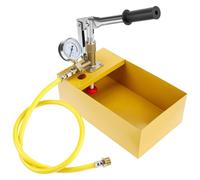 QWORK® Manual Pressure Test Pump, 40 Bar Hydraulic Test Pump for Water Pipes and Underfloor Heating Systems
