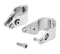 QWORK Marine Grade 316 Stainless Steel 7/8 Inch Bimini Top Jaw Slide Clamps for Boat Awnings Hardware, 2 Pack