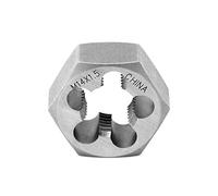 QWORK Metric Hex Die Rethreading Die, M14 X 1.5mm Carbon Steel Machine Thread Die, for Mold Machining, Steel, Cast Iron, Copper