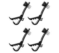 QWORK Microphone-clips, 4 Pack Drum Mic Shock Clips, Metal Mic Fixing Clips for Recording and Home Studio, QS8890