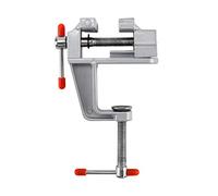 QWORK® Mini Bench vice, Small Vice 35MM, Univeral Vice Clamp Rotate 360° for Small Work, Crafts, Arts, Finishing Jewelry DIY Repair Tools, Aluminum Alloy, 1 Piece