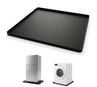 QWORK® Mini Fridge Silicone Mat 60x60cm - Waterproof Leak Protection Drip Tray for Washing Machine, Freezer & Wine Cooler - Heavy Duty Floor Protector with 2cm Raised Edges
