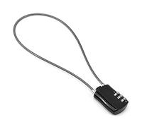 QWORK® Motorcycle Helmet Lock, Password Lock Retractable Cable Padlock with 16 Inch (41 cm) Cable for Motorcycle Bike Helemet Luggage Security