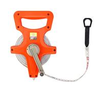 QWORK Open Reel Tape Measure, Fibreglass Surveyors Tape, 30M /100 FT (Pack of 6)