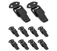 QWORK Pack of 10 Box Locks, Table Top Connectors, Tension Locks, Lever Lock for Case Box, Toolbox, Drawer, Cabinet