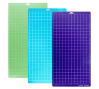 QWORK Pack of 3 Cutting Mat 30.5 x 61 cm, Light, Standard & Strong Grip Replacement Cutting Mat, Compatible with Cricut Maker/Explore Air 2