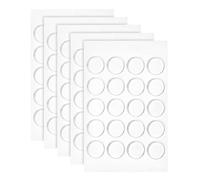 QWORK® Pack of 600 Double-Sided Adhesive Dots - Diameter 10 mm & 0.5 mm Thickness - Transparent Adhesive Pads for Balloon Decoration, DIY Craft Projects & Photos - Round Adhesive Paste Stickers