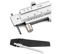 QWORK Parallel Cross Calipers Stainless Steel Vernier Calipers Measuring Rage 0-20 cm (0-8 inch) with 2 Carbide Scribers/Pins/Needle, Marking Gauges, Marking Tools
