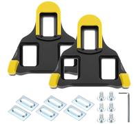 QWORK® Pedal Cleats, Cycling Cleat Set, Compatible with Shimano SPD SH11 SH12 SH10 SH51 Systems, for Road Bike, Indoor Cycling, MTB