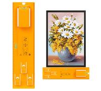 QWORK® Picture Hanging Tool with Built-in Levels - Easy Hang and Leveling Guide for Frames, Clocks, Mirrors, and Artworks