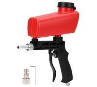 QWORK® Pneumatic Sandblaster Sand Blaster Gun Kit, Blasting Spray Tool, Portable Gravity Pneumatic for Air Compressor