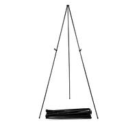 QWORK® Portable Collapsible Easel Stand with Storage Bag - 66 Inches 168cm Height Hold up to 7kg - Adjustable Metal Painting Stand Floor Stand Tripod Easel for Art Displays, Wedding Signs, Posters