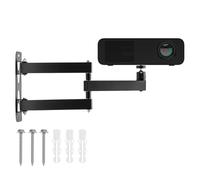 QWORK® Projector Stand, Foldable Projector Wall Mount, 360° Adjustable, with 1/4 Thread