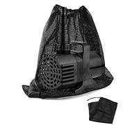 QWORK Pump Barrier Bag, 24" x 26" Large Pond Pump Filter Bag, Pond Pump Mesh Bag, Black Media Bag for Most Pump Pond Biofilters Filtration and Outdoor Pool, 2 Pack