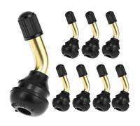 QWORK PVR70 Tire Valve Steam, 8 Pack 90 Degree Bent Tubeless Tire Valve Stems for Motorcycles, Scooters, ATVs