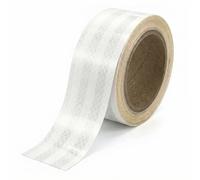 QWORK Reflective Tape, 5cm x 10m (2in x 32ft), Silver, Self-Adhesive, Waterproof, Safety Tape for Car Truck Motorcycle Trailer Camper Bike Stroller at Night