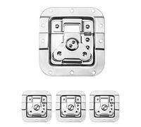 QWORK Road Case Spring Loaded Recessed Latch, 4 Pack Heavy Duty Recessed Butterfly Twist Catch for Flight Case, PA DJ Rack/Road Case, Chest and Pro Audio Gear