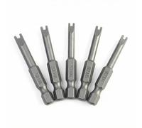 QWORK® Schraubendreher Bits U Typ sicherheitsbits 1/4" Hex Shank 50mm Lange S2 Legierter Stahl Spezial Bit Set