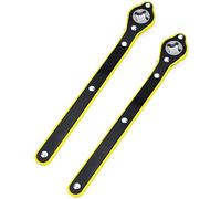 QWORK Scissor Jack Wrench Head, 2 Pack Universal Automotive 360° Swivel Labor-Saving Jack Ratchet Wrench Positive And Reversal Knob