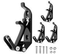 QWORK® Set of 4 metal locking bearings, shovel mount, spade holder, axe holder, off-road accessories for roof rack and airline rail