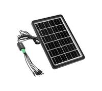 QWORK® Small Solar Panel Charger Portable USB Solar Panel, 6V 8W 1.6A, for Camping Hiking Outdoor Activities