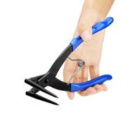 QWORK® Snap Ring Plier, Bent Nose Pliers, 90 Degree Bent ， for Machinery, Car Maintenance