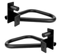 QWORK® Solid Dip Bar Mount for Power Rack, Compatible with 5x5cm Tube Frame, Steel