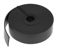 QWORK® Solid Neoprene Rubber Sheet Strip 25mm x 1,5mm x 3 meter - Flexible Rubber Roll for Sealing, Cushioning, Vibration Protection, Gaskets & DIY Projects