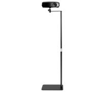 QWORK® Space-saving L-shaped projector stand with universal 1/4 wire - 360° rotatable - Height adjustable 65-120cm - Non-slip base - Cable management design