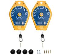 QWORK Spring Balancer, 2 Pack 3.3lbs - 6.6lbs Bearing Retractable Tool Fixture Holder for Assembly-line