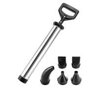 QWORK® stainless steel mortar pump, joint gun with 5 nozzles, hand mortar pump, for mortar