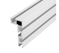 QWORK® T Nut Guide Rails, 75 Type 600 mm T-Slot Rail Mitre Rail, Aluminium Alloy Guide Rails, for Woodworking, Table Saw, Fence Attachment