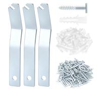 QWORK T-Screw Security Hangers, 100 Pcs T Head Security Screws & 3 Pcs T Screw Wrenches - Secure Picture Frames, Lock Artwork