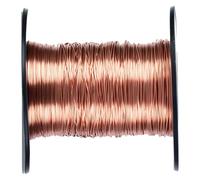 QWORK® T2 Copper Wire 0.3mm x 100m - 99.9% Pure Copper Wire for Electrical Engineering, Transformers, DIY Motors, Crafts