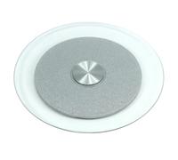 QWORK® Tempered Glass Lazy Susan Rotating Serving Plate, Swivel Turntable, 50 cm / 19.6"